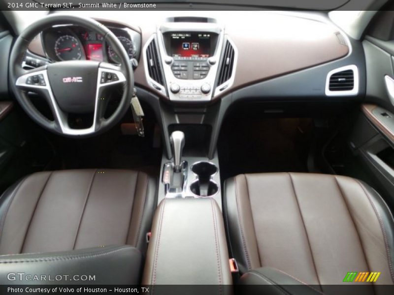 Summit White / Brownstone 2014 GMC Terrain SLT