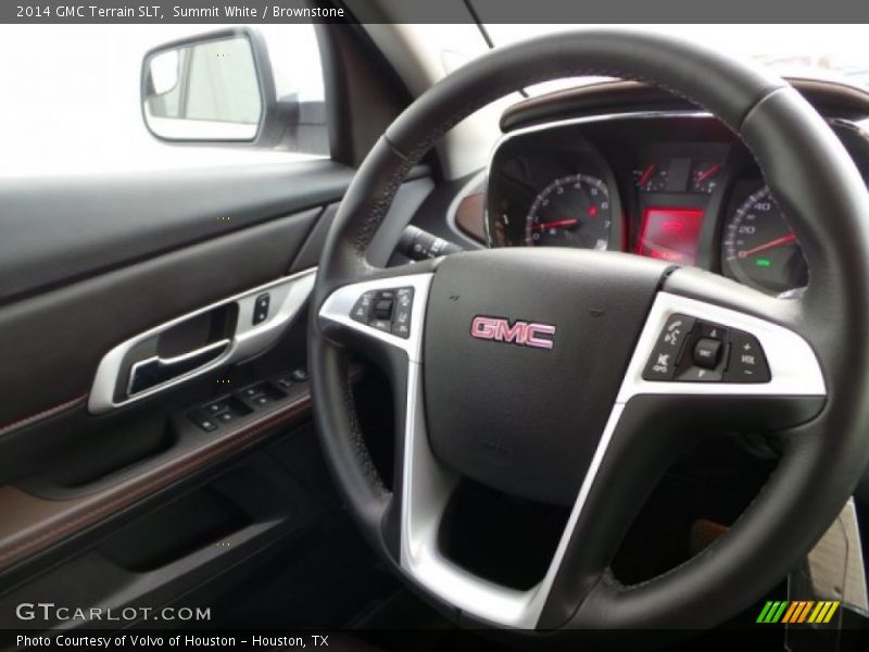 Summit White / Brownstone 2014 GMC Terrain SLT
