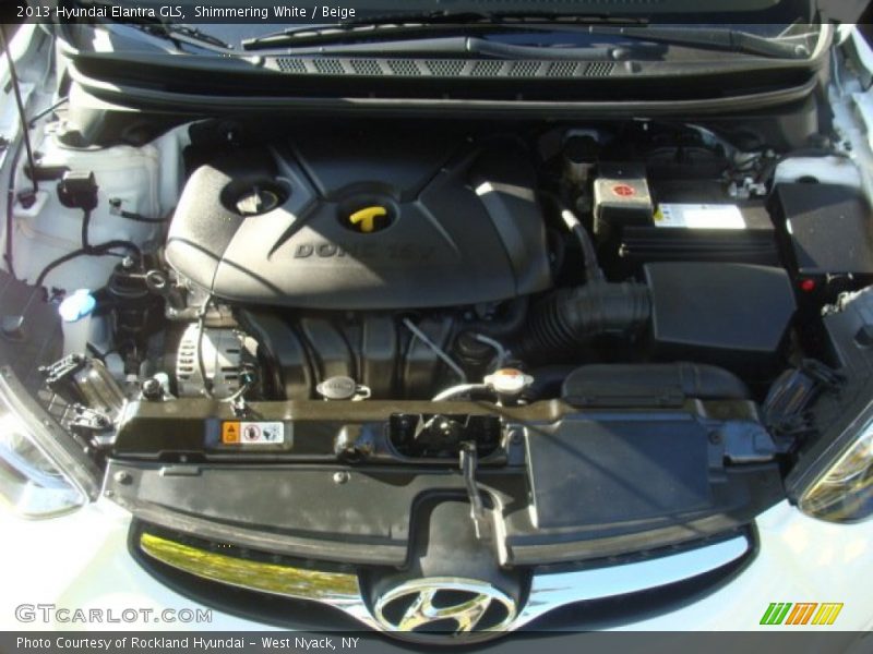 Shimmering White / Beige 2013 Hyundai Elantra GLS
