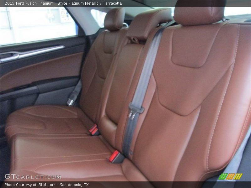 White Platinum Metallic / Terracotta 2015 Ford Fusion Titanium