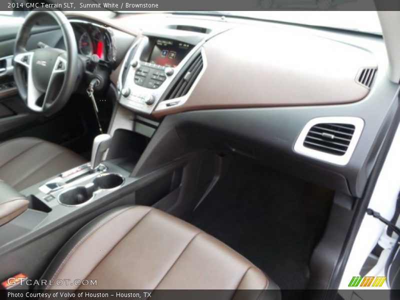 Summit White / Brownstone 2014 GMC Terrain SLT