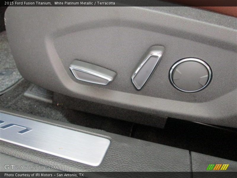 White Platinum Metallic / Terracotta 2015 Ford Fusion Titanium