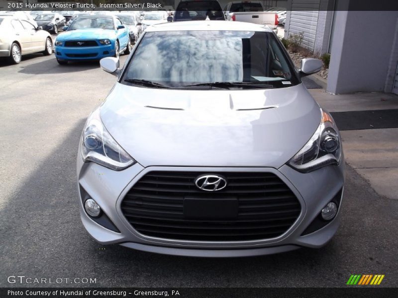 Ironman Silver / Black 2015 Hyundai Veloster Turbo