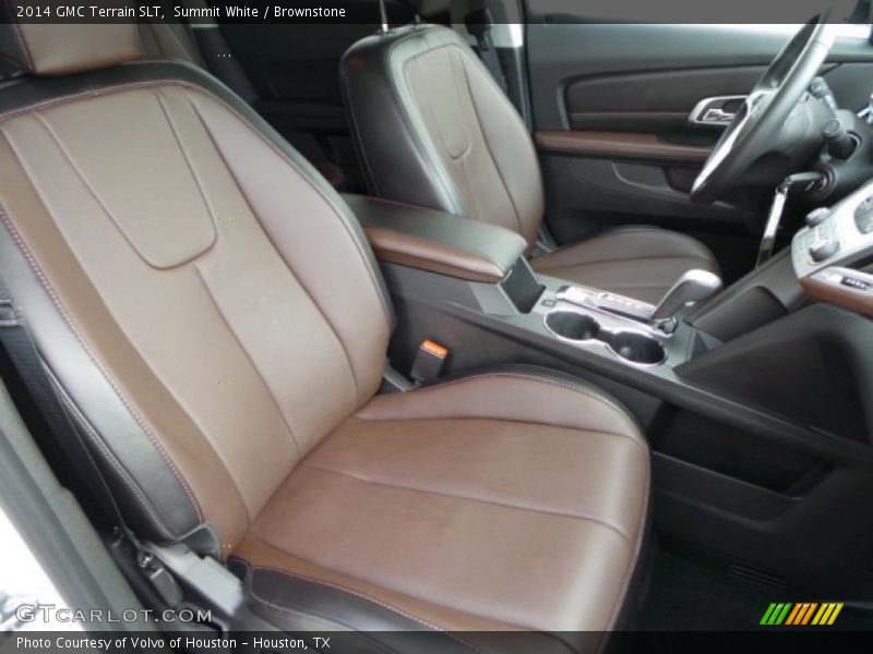 Summit White / Brownstone 2014 GMC Terrain SLT