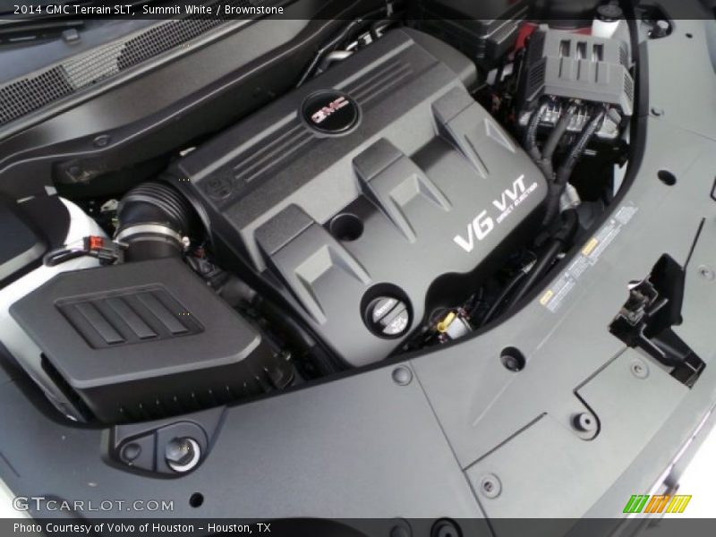 Summit White / Brownstone 2014 GMC Terrain SLT