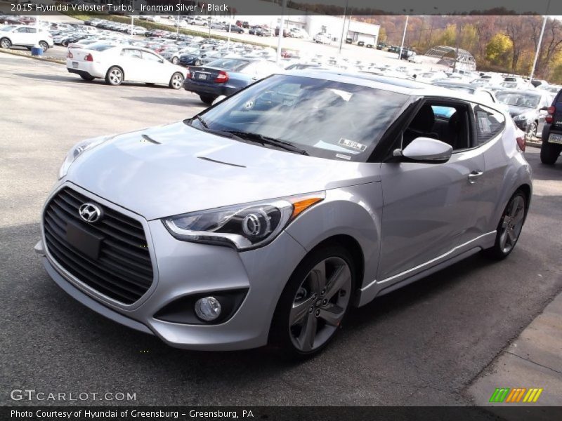 Ironman Silver / Black 2015 Hyundai Veloster Turbo