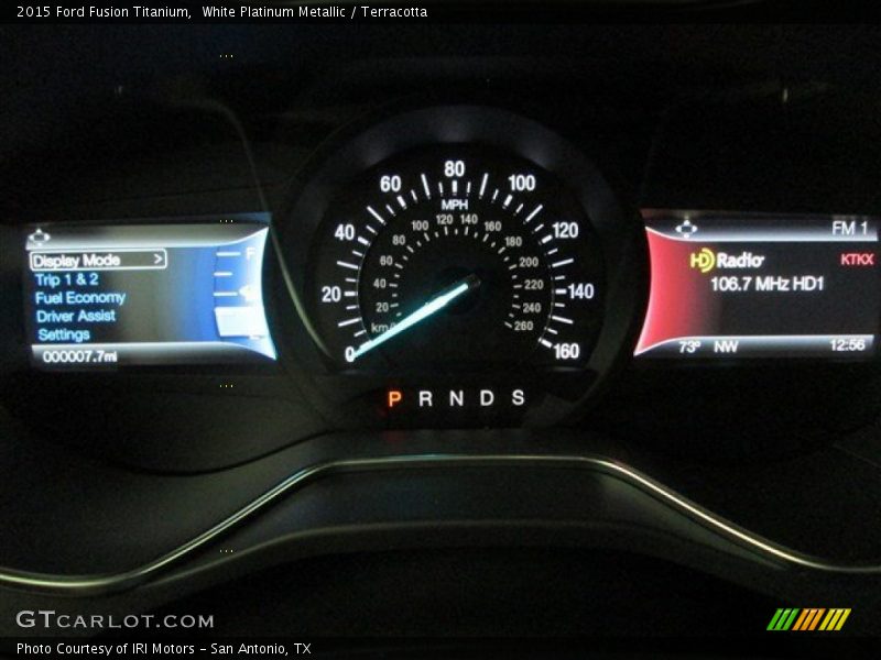 White Platinum Metallic / Terracotta 2015 Ford Fusion Titanium