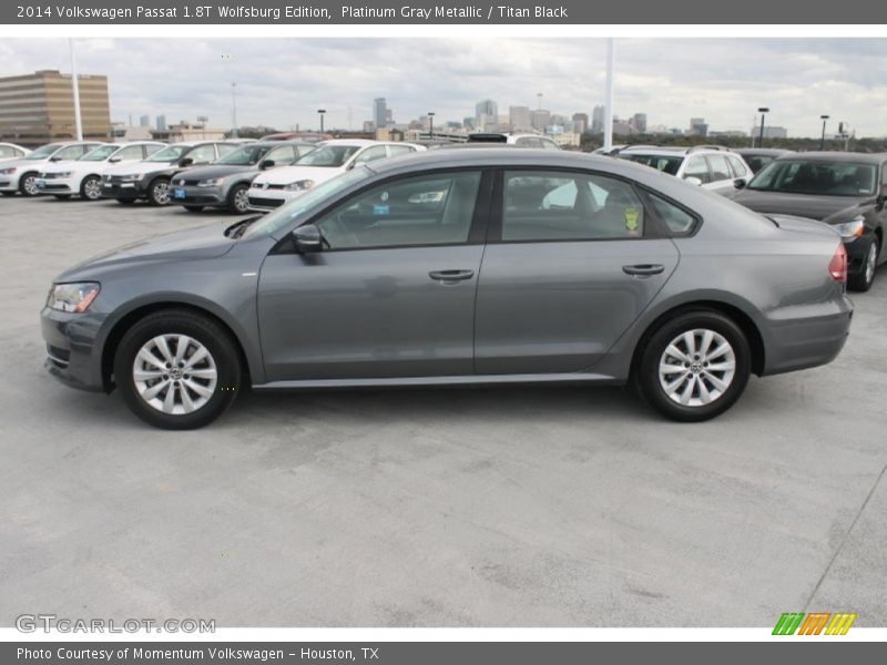 Platinum Gray Metallic / Titan Black 2014 Volkswagen Passat 1.8T Wolfsburg Edition