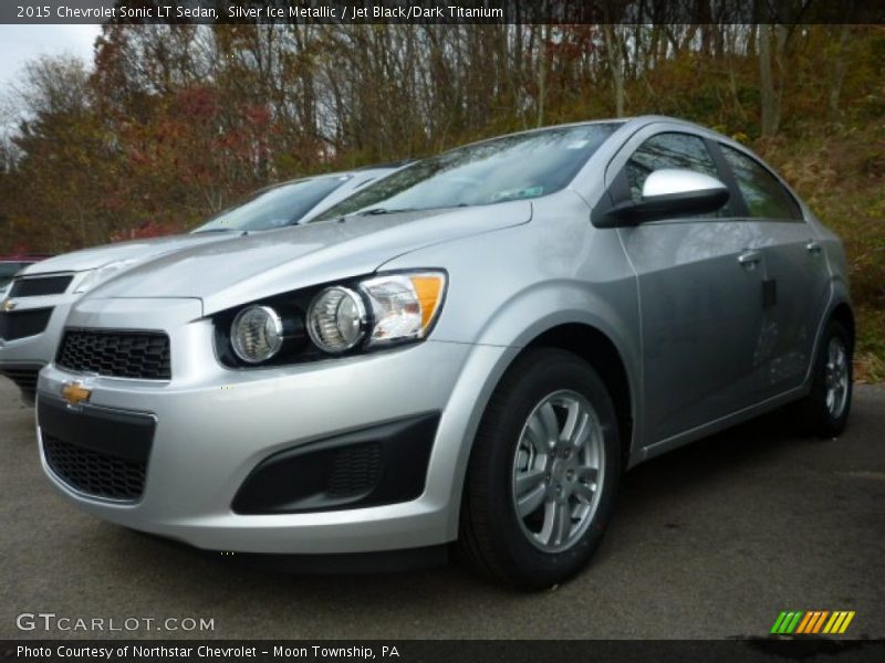 Silver Ice Metallic / Jet Black/Dark Titanium 2015 Chevrolet Sonic LT Sedan