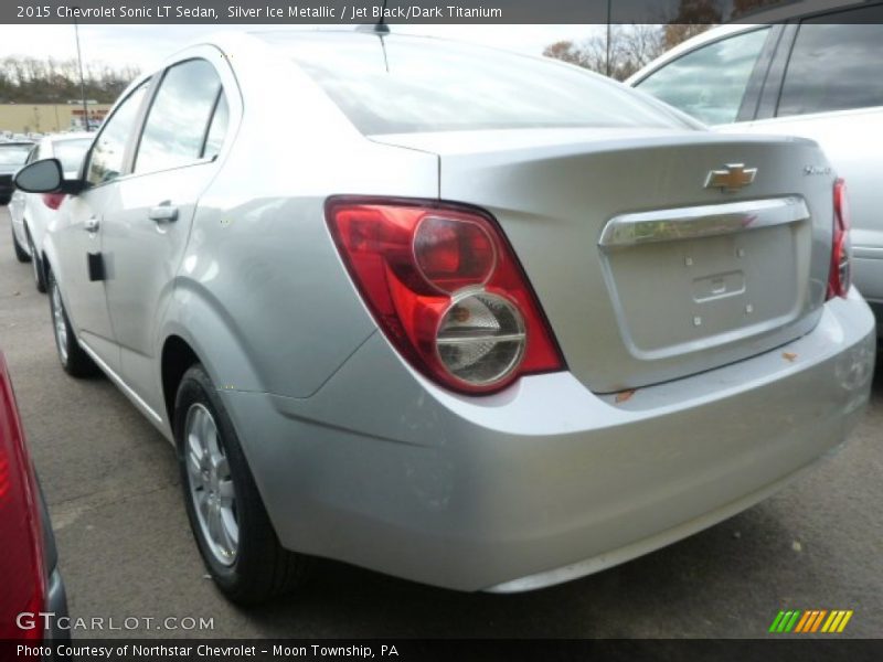 Silver Ice Metallic / Jet Black/Dark Titanium 2015 Chevrolet Sonic LT Sedan