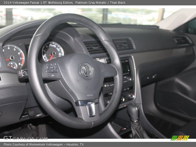 Platinum Gray Metallic / Titan Black 2014 Volkswagen Passat 1.8T Wolfsburg Edition