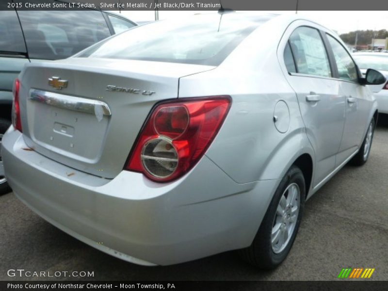 Silver Ice Metallic / Jet Black/Dark Titanium 2015 Chevrolet Sonic LT Sedan