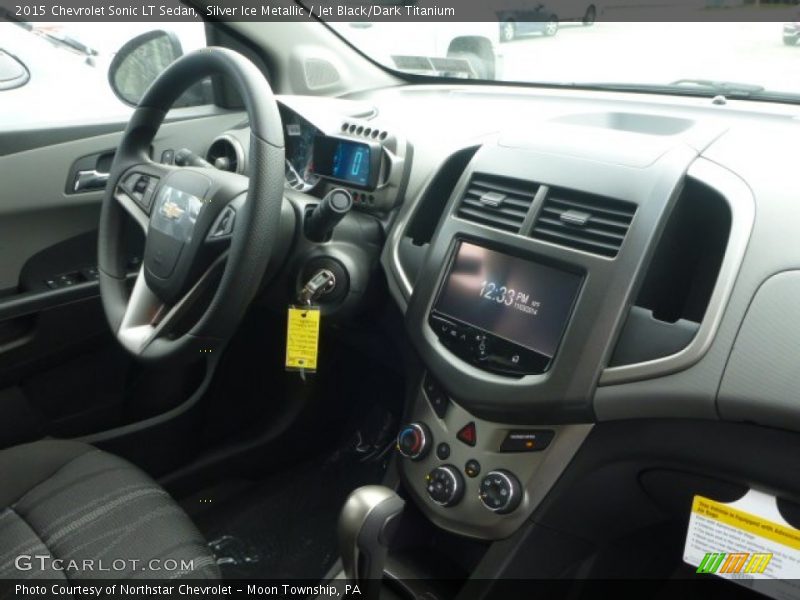 Silver Ice Metallic / Jet Black/Dark Titanium 2015 Chevrolet Sonic LT Sedan