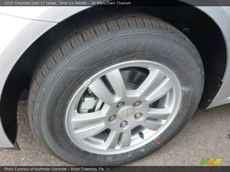 Silver Ice Metallic / Jet Black/Dark Titanium 2015 Chevrolet Sonic LT Sedan