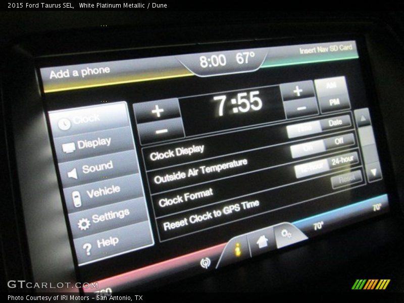 White Platinum Metallic / Dune 2015 Ford Taurus SEL