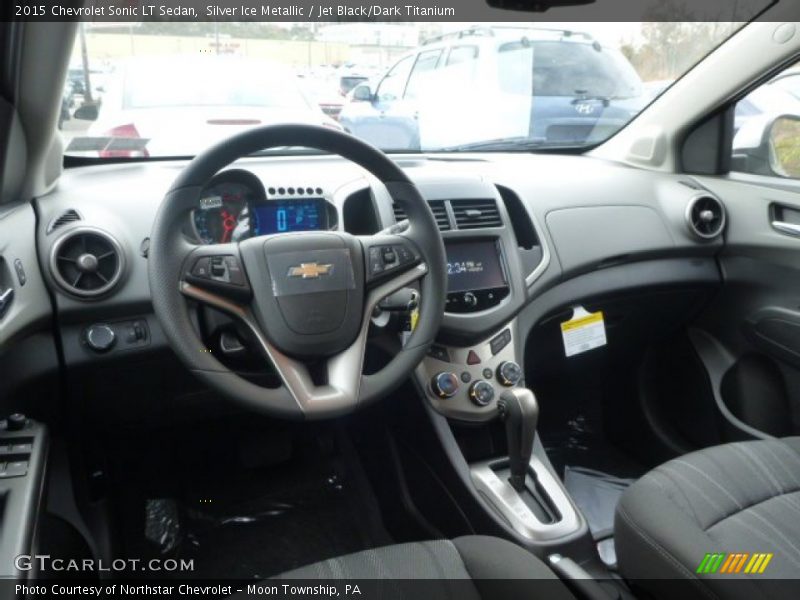Silver Ice Metallic / Jet Black/Dark Titanium 2015 Chevrolet Sonic LT Sedan