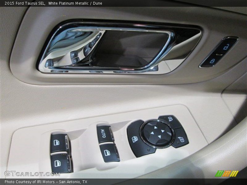 White Platinum Metallic / Dune 2015 Ford Taurus SEL