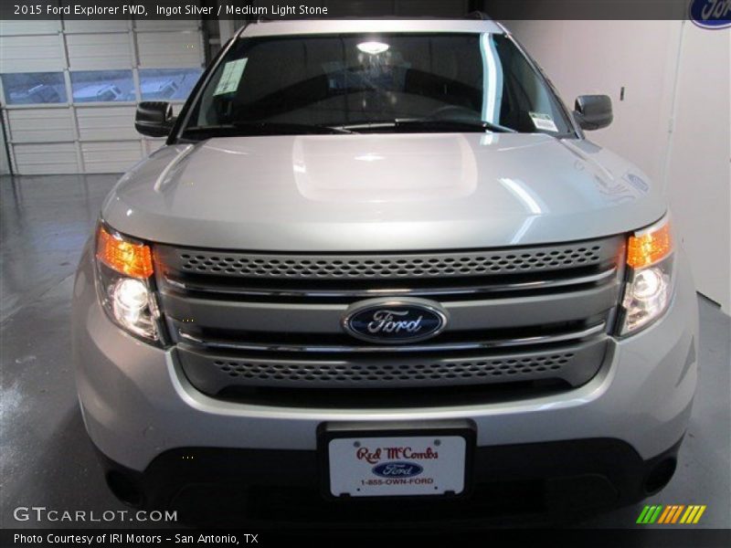 Ingot Silver / Medium Light Stone 2015 Ford Explorer FWD