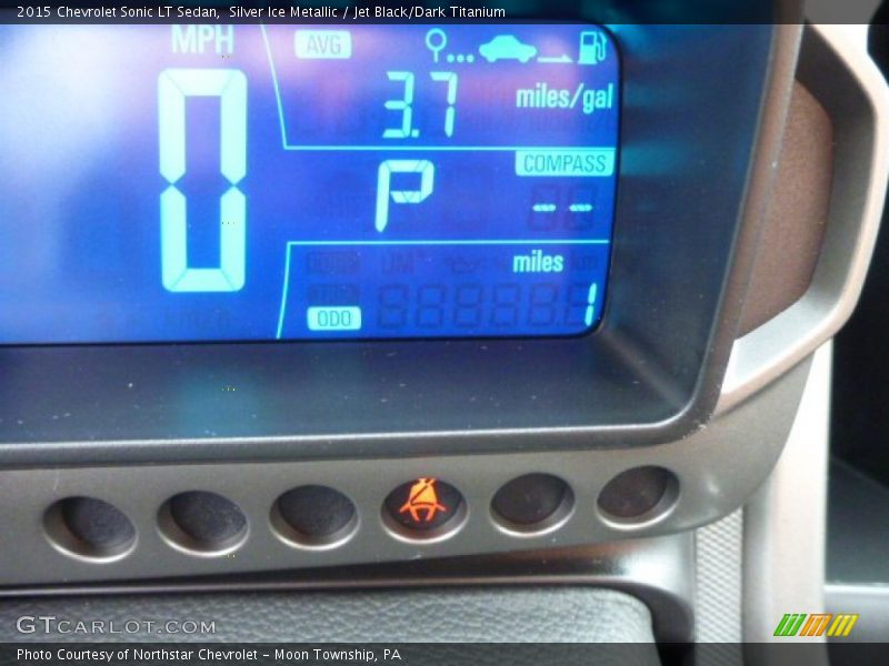 Silver Ice Metallic / Jet Black/Dark Titanium 2015 Chevrolet Sonic LT Sedan