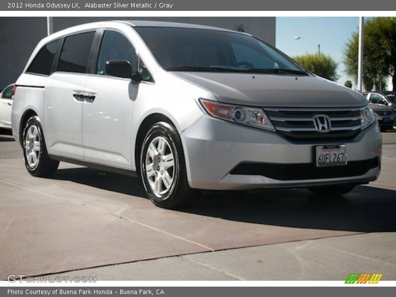 Alabaster Silver Metallic / Gray 2012 Honda Odyssey LX