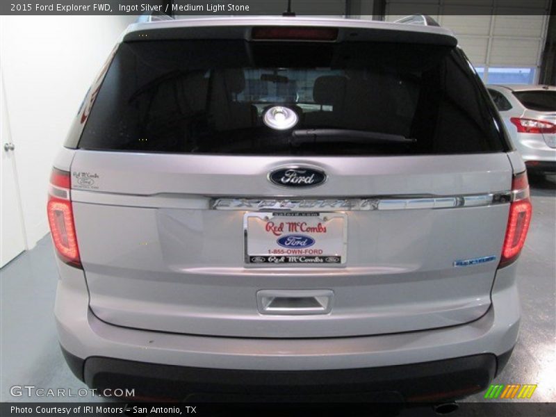 Ingot Silver / Medium Light Stone 2015 Ford Explorer FWD