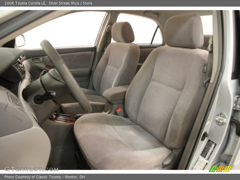Front Seat of 2006 Corolla LE