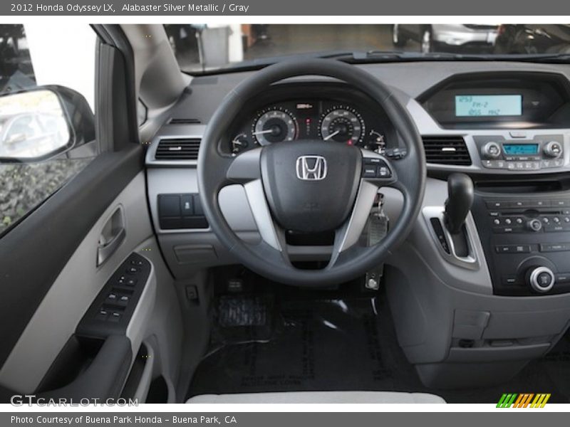 Alabaster Silver Metallic / Gray 2012 Honda Odyssey LX