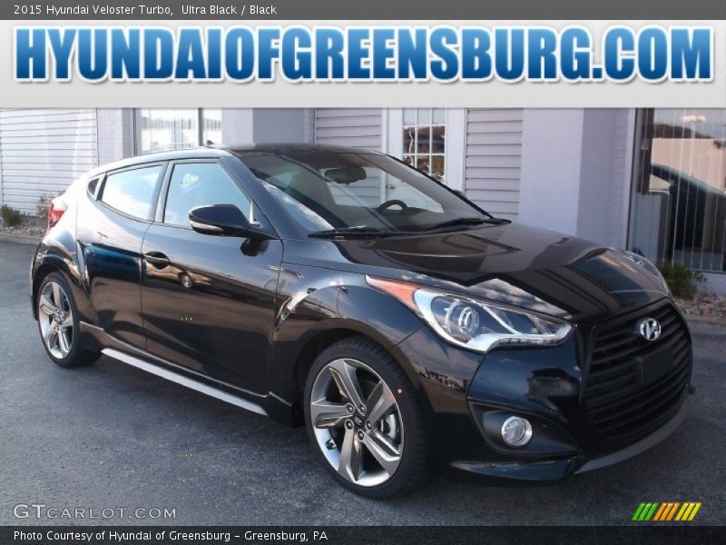 Ultra Black / Black 2015 Hyundai Veloster Turbo