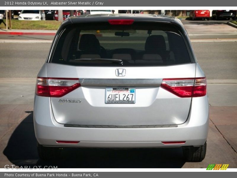 Alabaster Silver Metallic / Gray 2012 Honda Odyssey LX