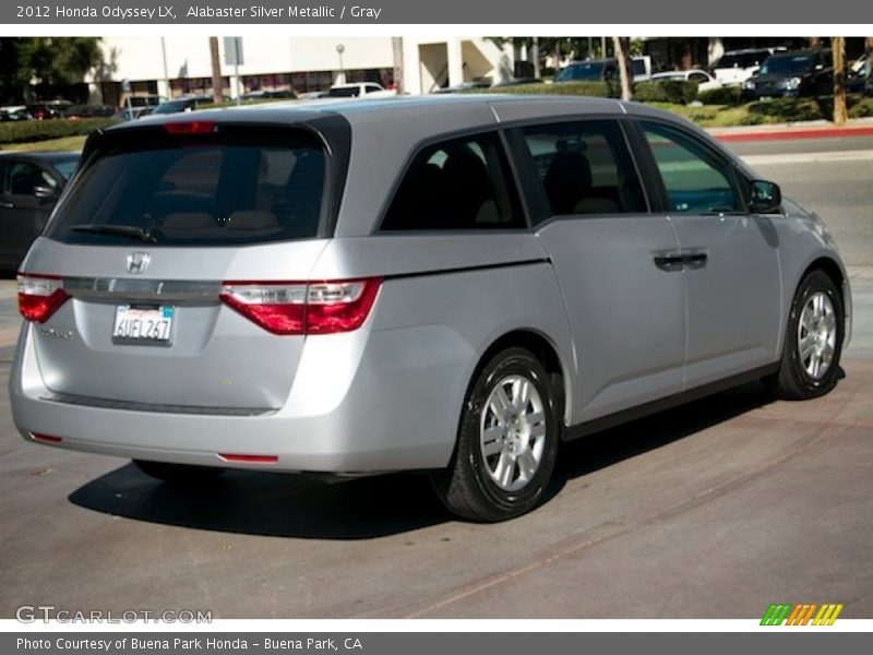 Alabaster Silver Metallic / Gray 2012 Honda Odyssey LX
