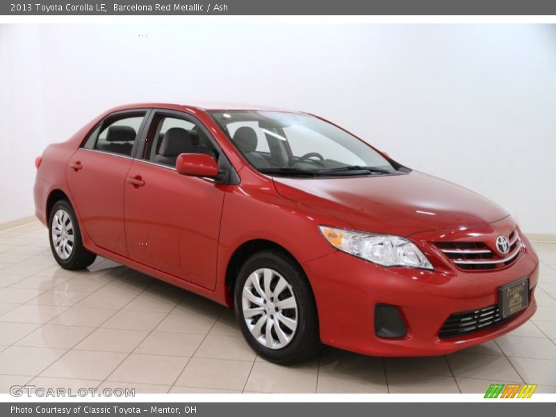 Barcelona Red Metallic / Ash 2013 Toyota Corolla LE