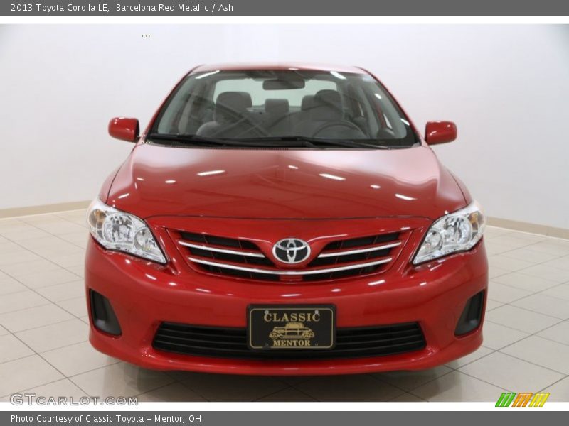 Barcelona Red Metallic / Ash 2013 Toyota Corolla LE