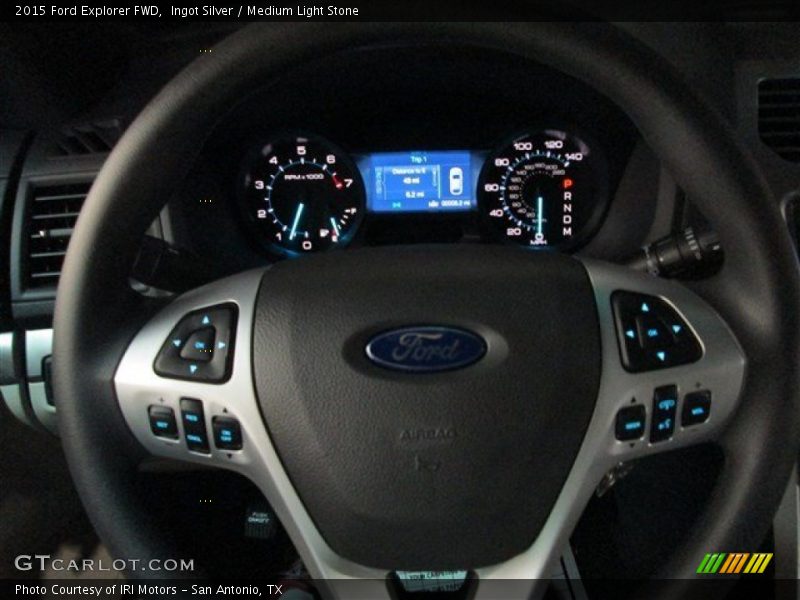 Ingot Silver / Medium Light Stone 2015 Ford Explorer FWD