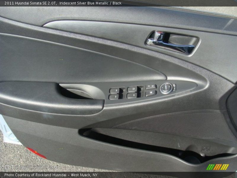 Iridescent Silver Blue Metallic / Black 2011 Hyundai Sonata SE 2.0T