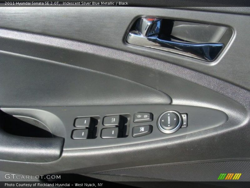 Iridescent Silver Blue Metallic / Black 2011 Hyundai Sonata SE 2.0T