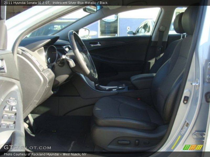 Iridescent Silver Blue Metallic / Black 2011 Hyundai Sonata SE 2.0T