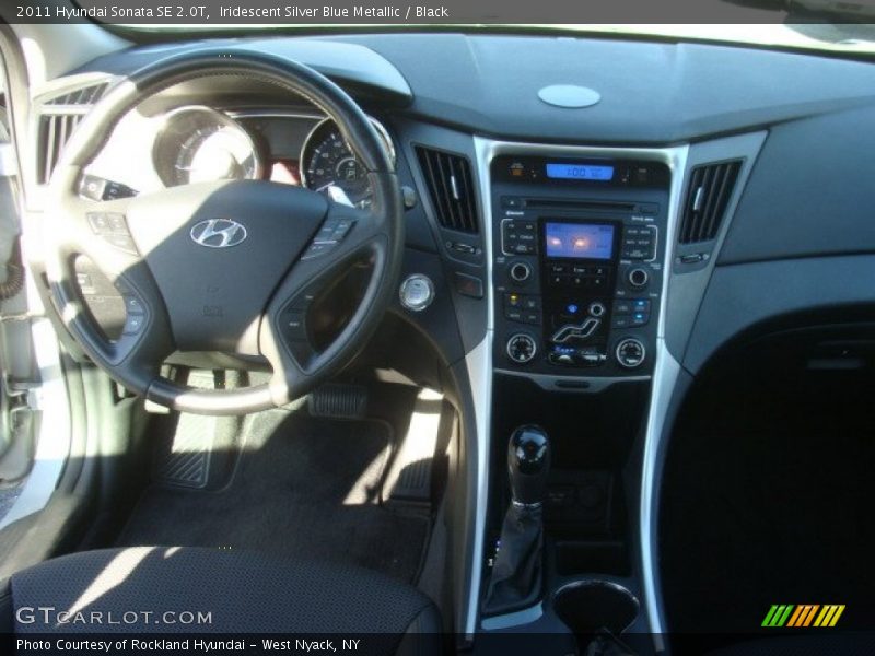 Iridescent Silver Blue Metallic / Black 2011 Hyundai Sonata SE 2.0T