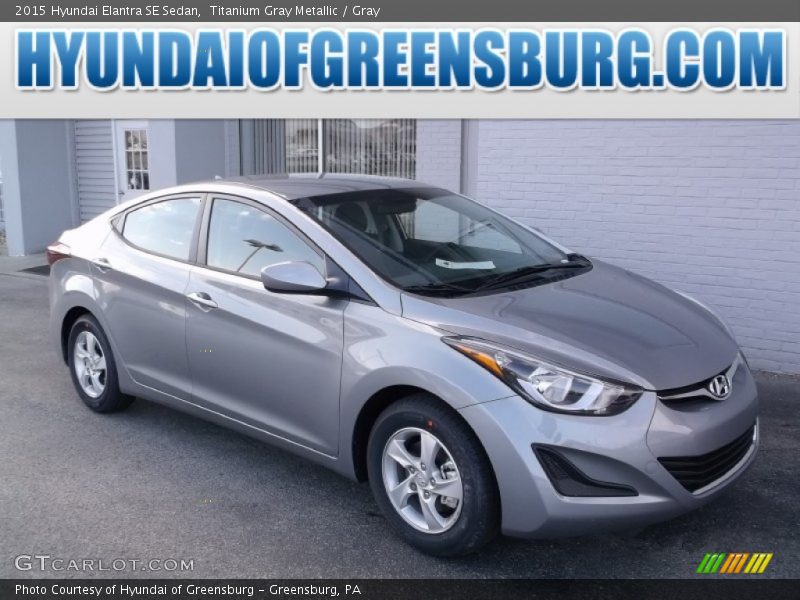 Titanium Gray Metallic / Gray 2015 Hyundai Elantra SE Sedan