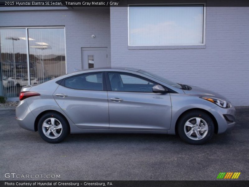 Titanium Gray Metallic / Gray 2015 Hyundai Elantra SE Sedan