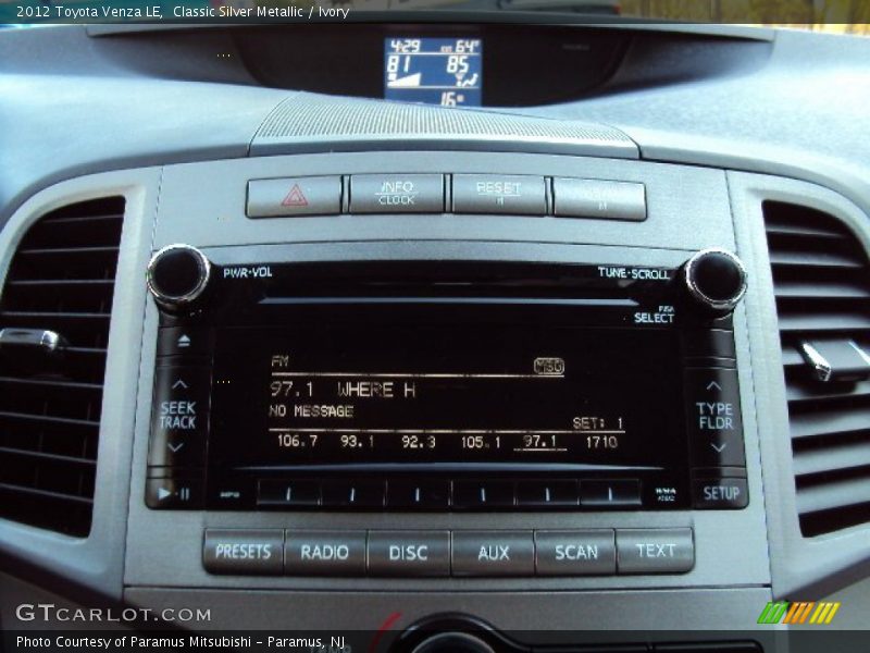 Classic Silver Metallic / Ivory 2012 Toyota Venza LE