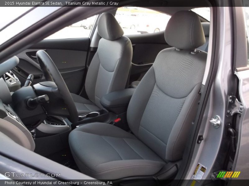 Titanium Gray Metallic / Gray 2015 Hyundai Elantra SE Sedan