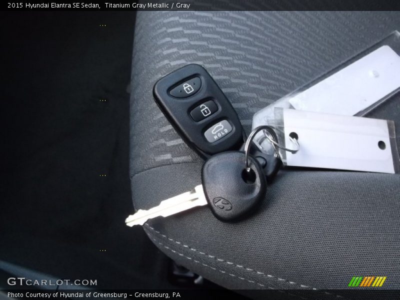 Titanium Gray Metallic / Gray 2015 Hyundai Elantra SE Sedan