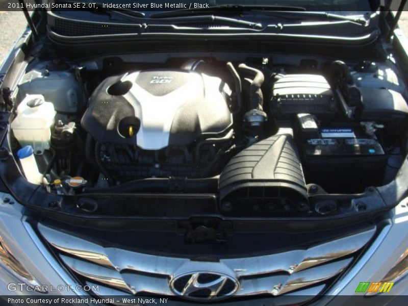 Iridescent Silver Blue Metallic / Black 2011 Hyundai Sonata SE 2.0T