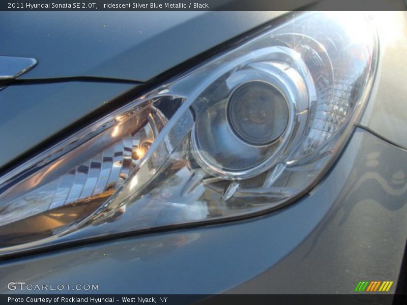 Iridescent Silver Blue Metallic / Black 2011 Hyundai Sonata SE 2.0T