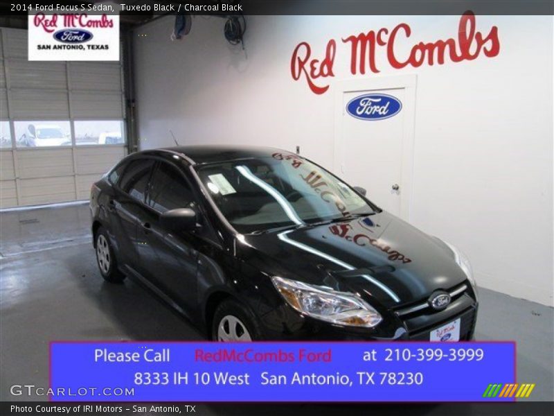Tuxedo Black / Charcoal Black 2014 Ford Focus S Sedan