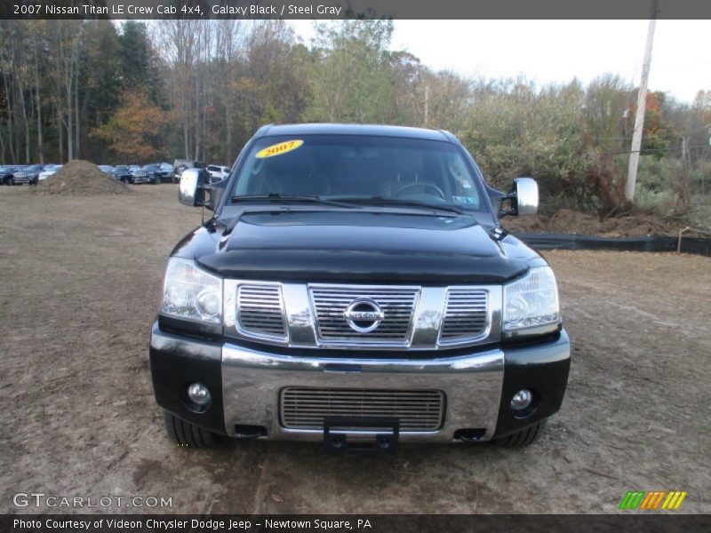 Galaxy Black / Steel Gray 2007 Nissan Titan LE Crew Cab 4x4