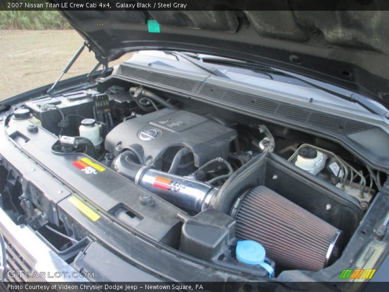 Galaxy Black / Steel Gray 2007 Nissan Titan LE Crew Cab 4x4