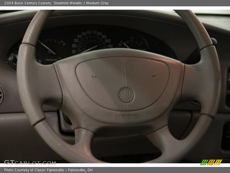Steelmist Metallic / Medium Gray 2004 Buick Century Custom