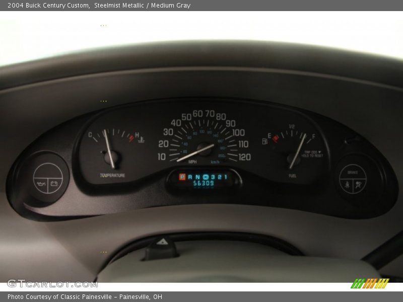 Steelmist Metallic / Medium Gray 2004 Buick Century Custom
