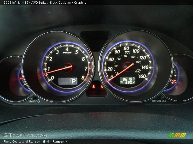 Black Obsidian / Graphite 2008 Infiniti M 35x AWD Sedan